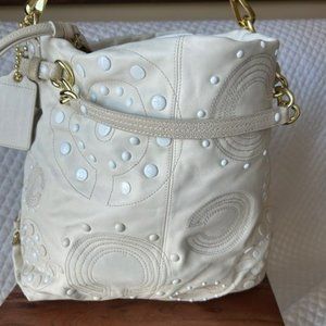 Coach Limited Edition Cream leather Hobo Bag